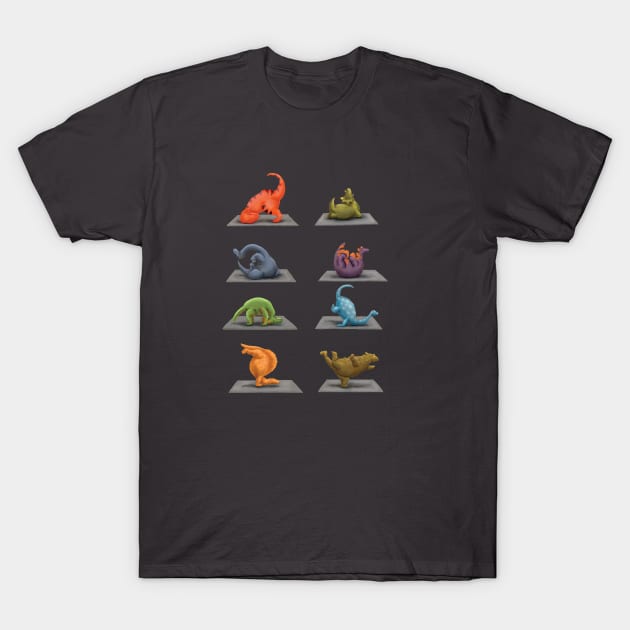 Yogasaurus T-Shirt by Scarmo Scribbles